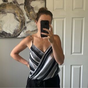 CR Black and White Top